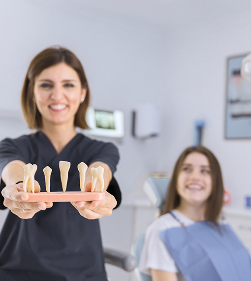 pokaz koron zębowych